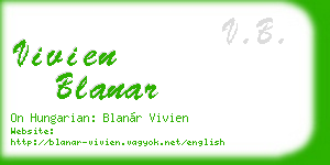 vivien blanar business card